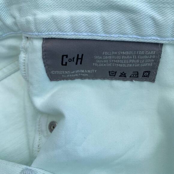 New Citizens of Humanity Daria Seamist Frayed Hem Micro Denim Mini Skirt Sz 31 - Picture 13 of 13